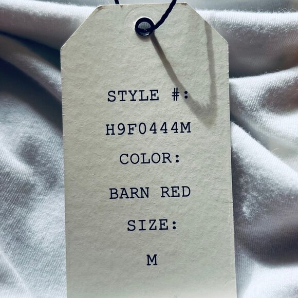 Hippie Rose Pointelle Open Front Cardigan Sweater in Rust/Barn Red (M) New w/tag - Picture 9 of 11